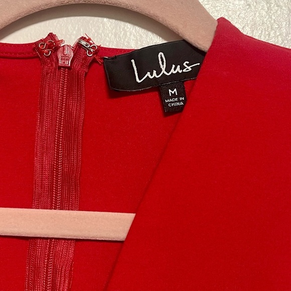 Lulus red cocktail dress Size Medium - Picture 6 of 7